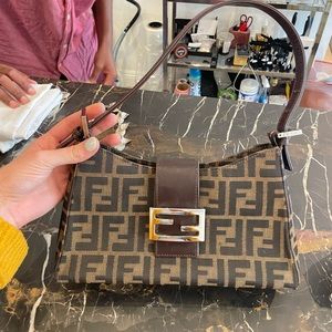 SOLD Fendi zucca baguette